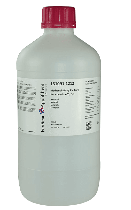 Méthanol PA, ACS, ISO, Ph.Eur. Panreac, 2,5L