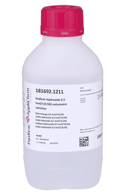 Sodium hydroxyde 0,5mol/L (0,5N), Panreac, 1L