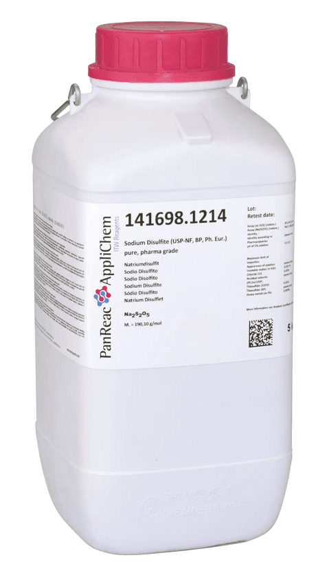 Sodium Disulfite (USP-NF, BP, Ph. Eur.) pur, qualité pharma 5 kg