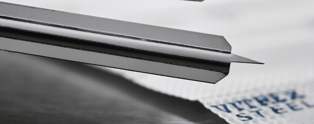 Lancette Vitrex® Steel pointe plate emballage unitaire