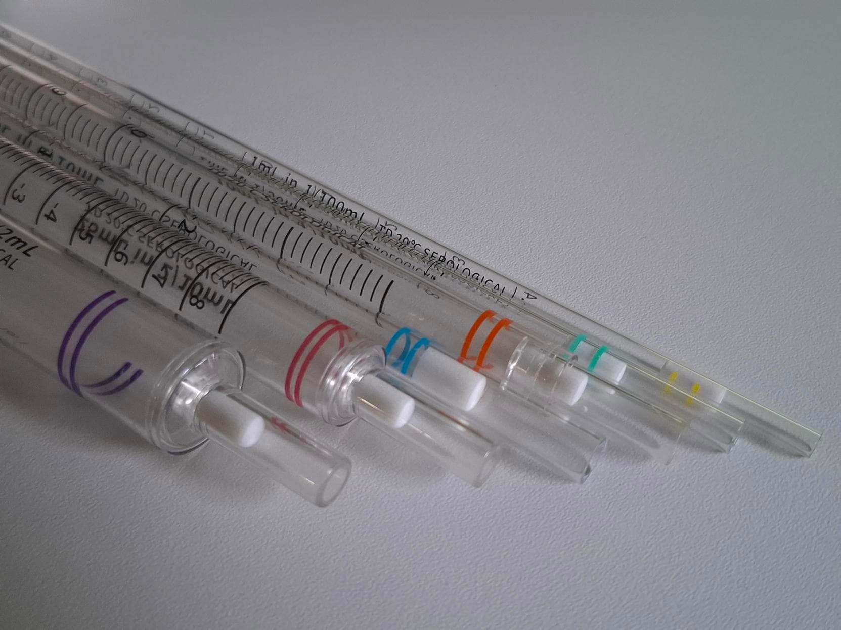 Pipettes graduées non stériles