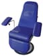 Fauteuil de prélèvement FMBIO®51 avec rotation, socle rond, hauteur variable 565-765mm (H assise), piètement époxy Gris Texturé 7035