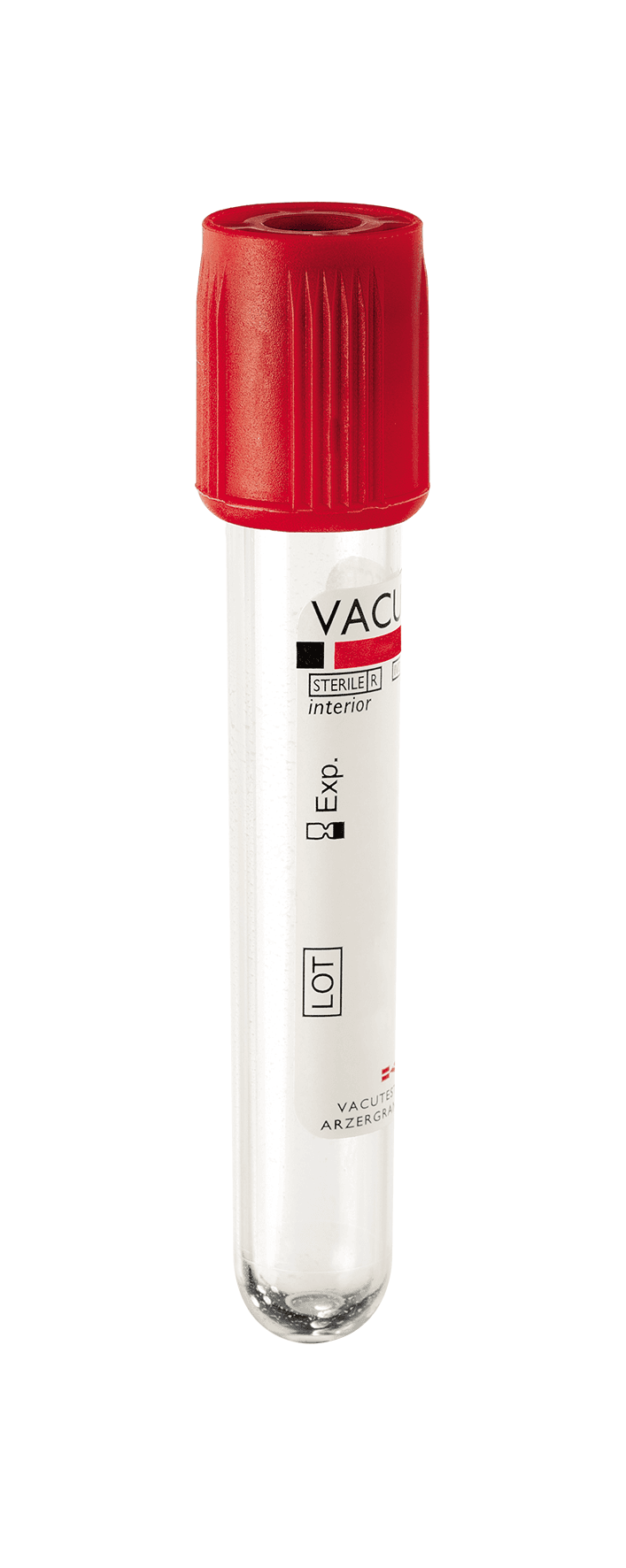 Tube sous vide Vacutest® en PET sec stérile