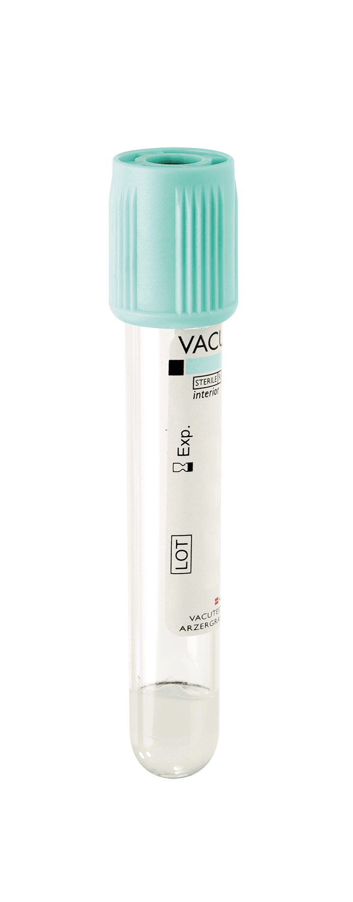 Tube sous vide Vacutest® en PET héparine de lithium avec gel stérile