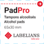 Tampon alcool isopropylique 70% non-tissé en emballage individuel Labelians