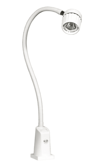 Lampe halogène Tina, 20W, flexible de 650mm, interrupteur classique, blanc