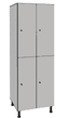 Bloc de 2 colonnes avec 4 casiers phénolique, H1800xL600xP500mm