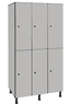 Bloc de 3 colonnes avec 6 casiers phénolique, H1800xL895xP500mm