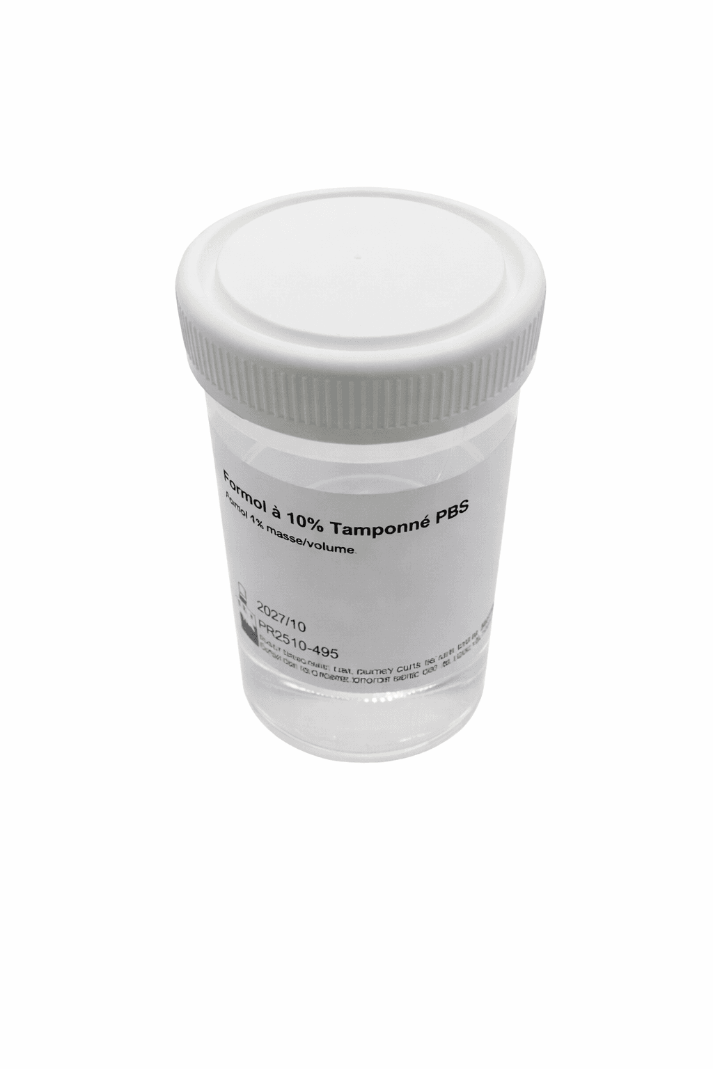 Flacon Alphapath prérempli de formol à 10% tamponné PBS