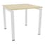 Conect bureau carré L80xP80cm-plat, ma-piet arche rectangulaire FX SO