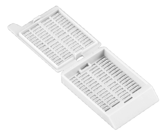 Cassette pour tissu avec couvercle à charnière blanche en boîte distributrice