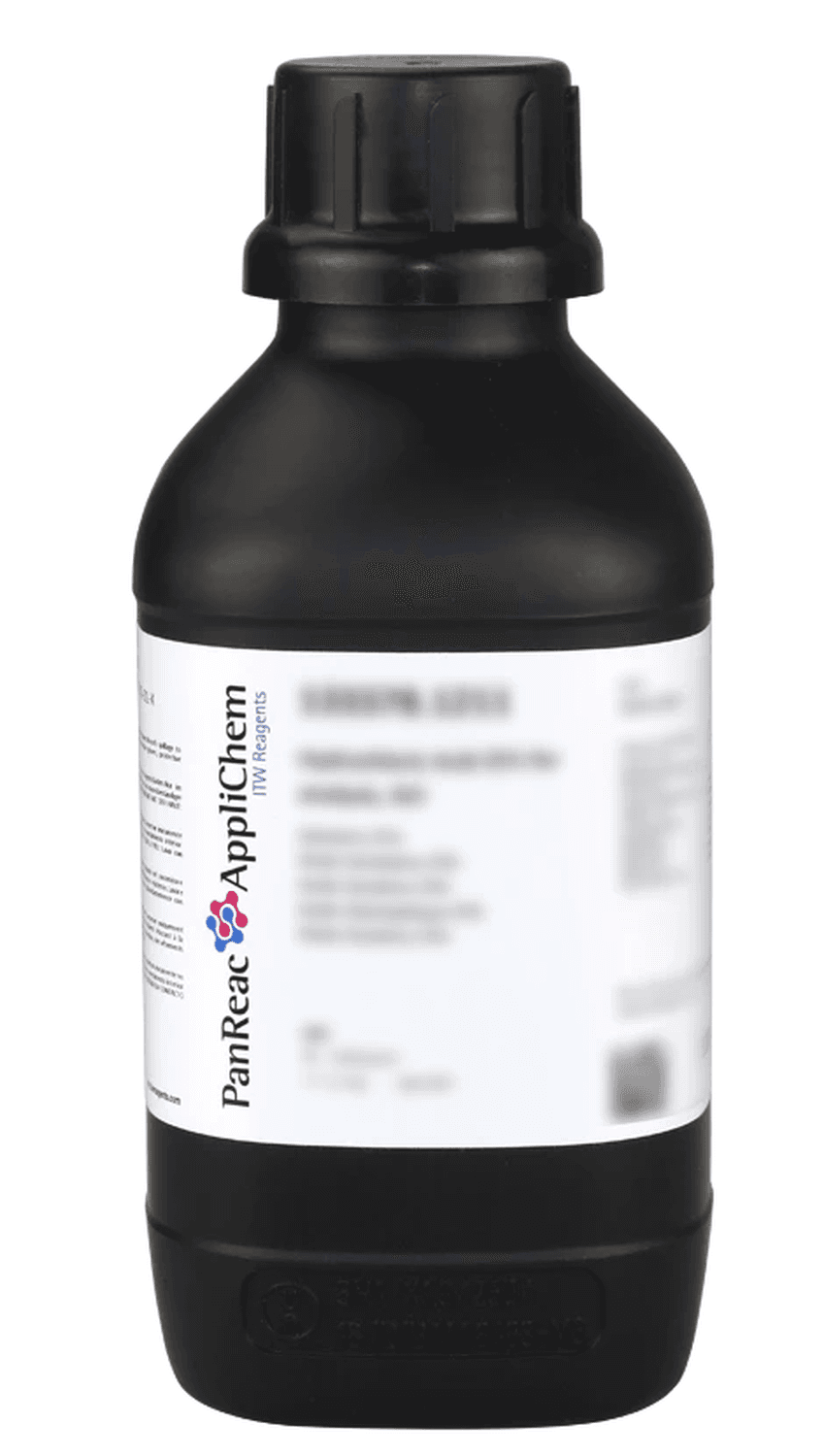 Acide chlorhydrique 37% (fumant) pour analyses ACS, ISO Panreac, flacon en polyéthylène, 1L