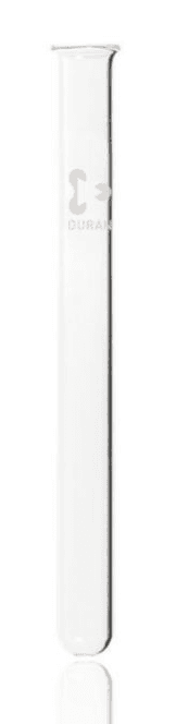 Tube en verre borosilicaté DURAN® fond rond bord droit