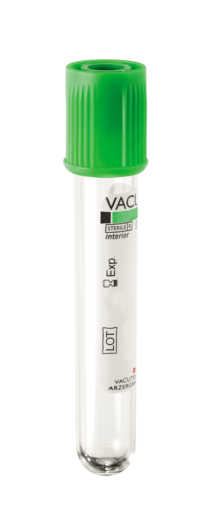 Tube sous vide Vacutest® en PET héparine de lithium stérile