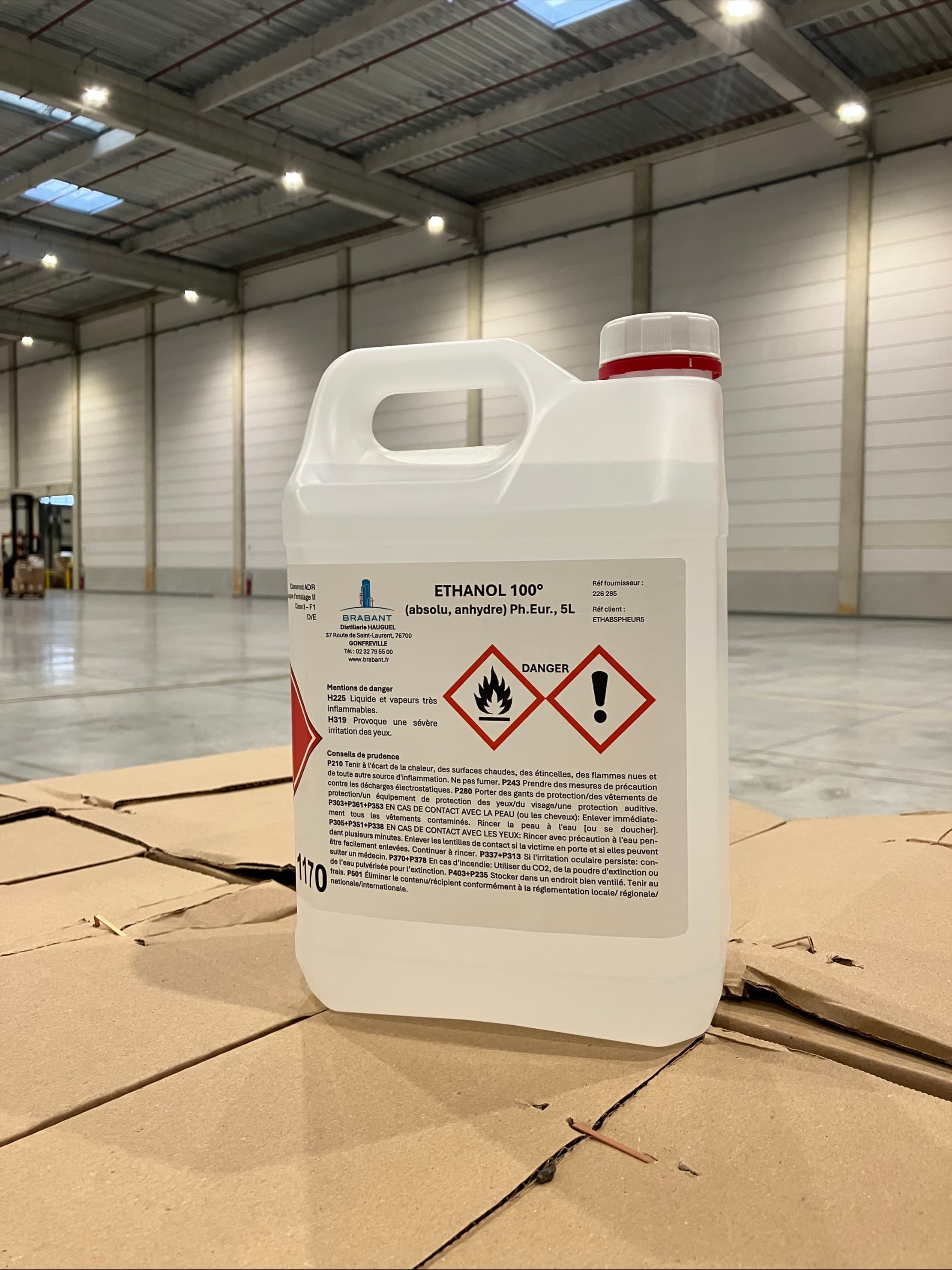 Ethanol 100° (absolu, anhydre) Ph.Eur., 5L
